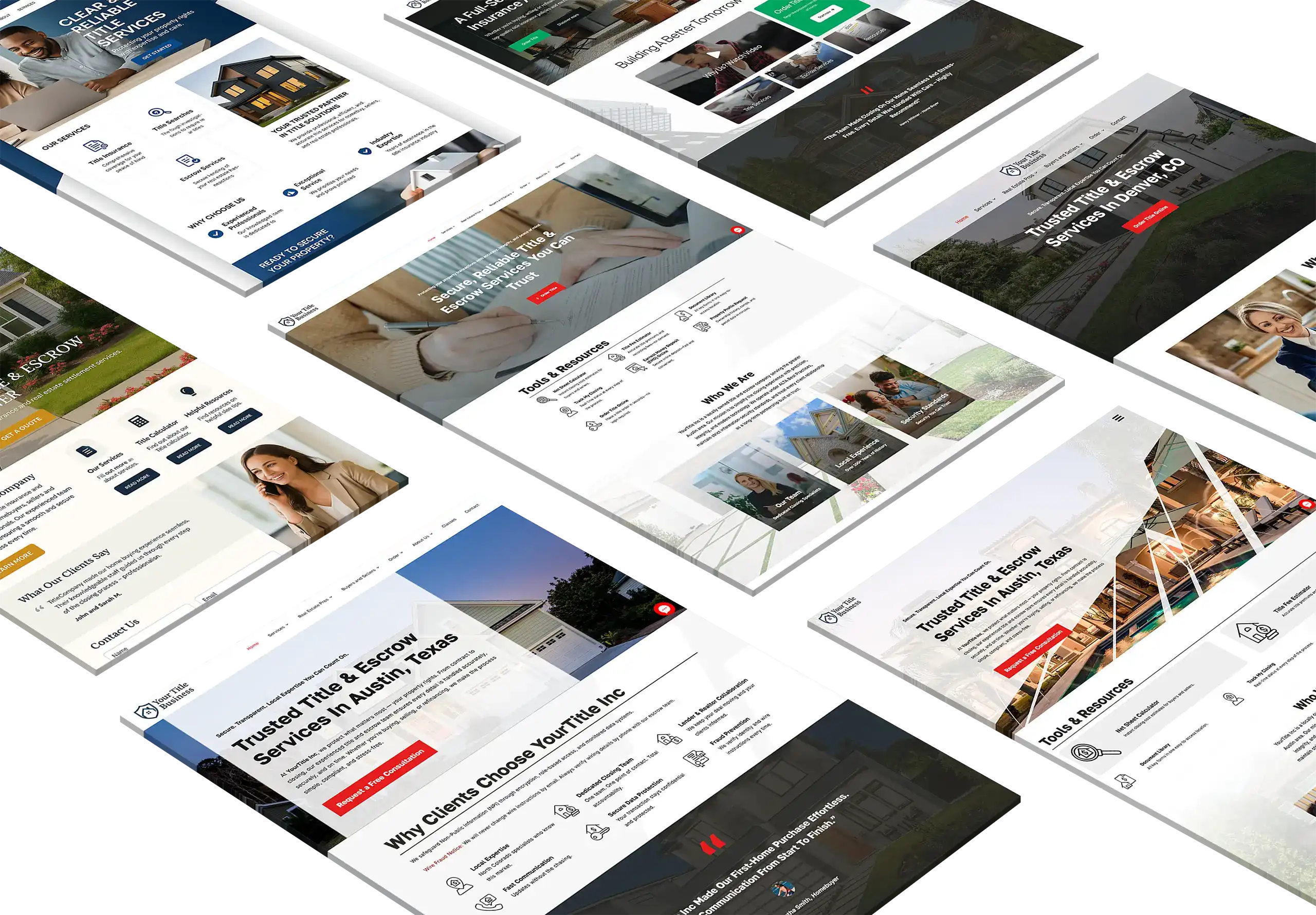 title company website design