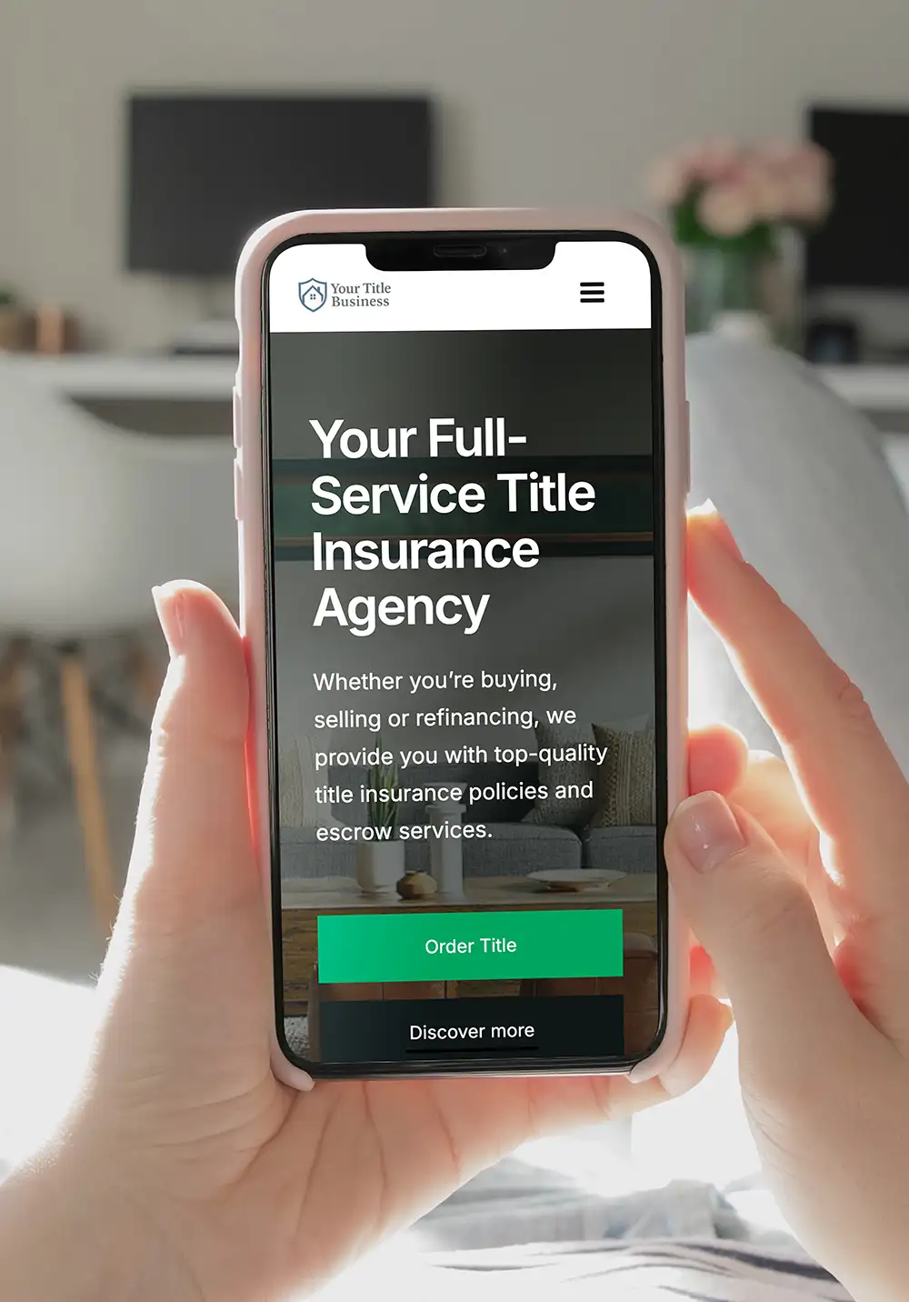 mobile responsive title website